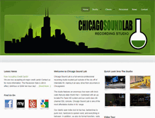 Tablet Screenshot of chicagosoundlab.com
